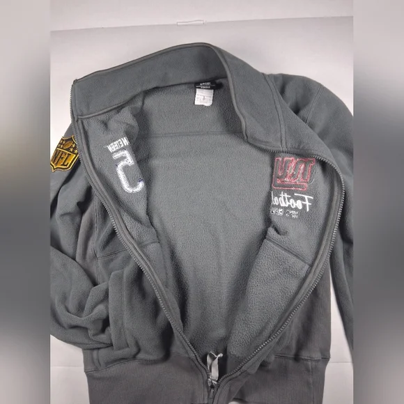 NFL Team Apparel Giants Fleece Sweater Size Small - Picture 6 of 12